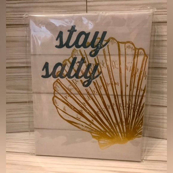 ❌Must  Bundle❌ Stay Salty Canvas Decor NWT - Picture 5 of 6